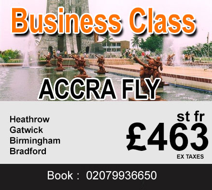 business class flights fare, business class tickets to Accra