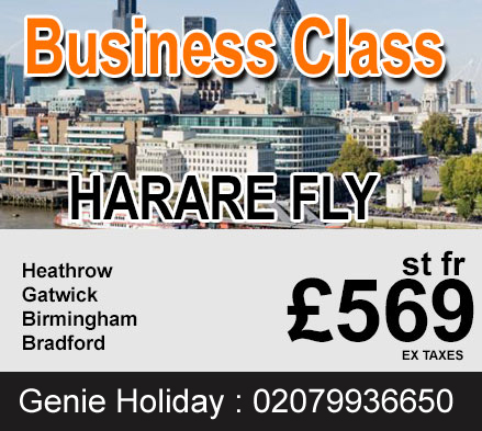 business class flights fare, business class tickets to Harare