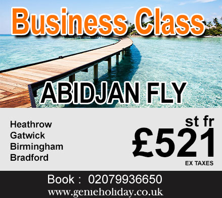business class flights fare, business class tickets to Abidjan